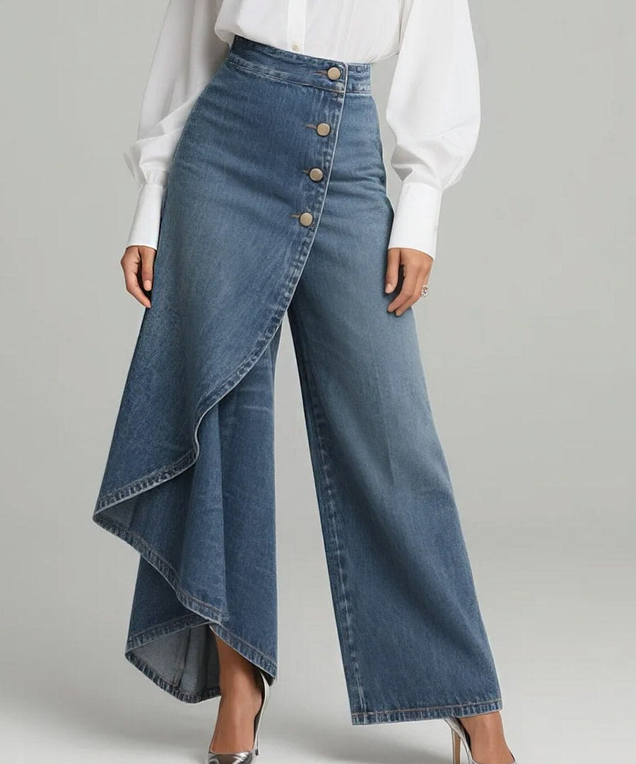 Nuria | Jeans de talle alto holgado y corte relajado