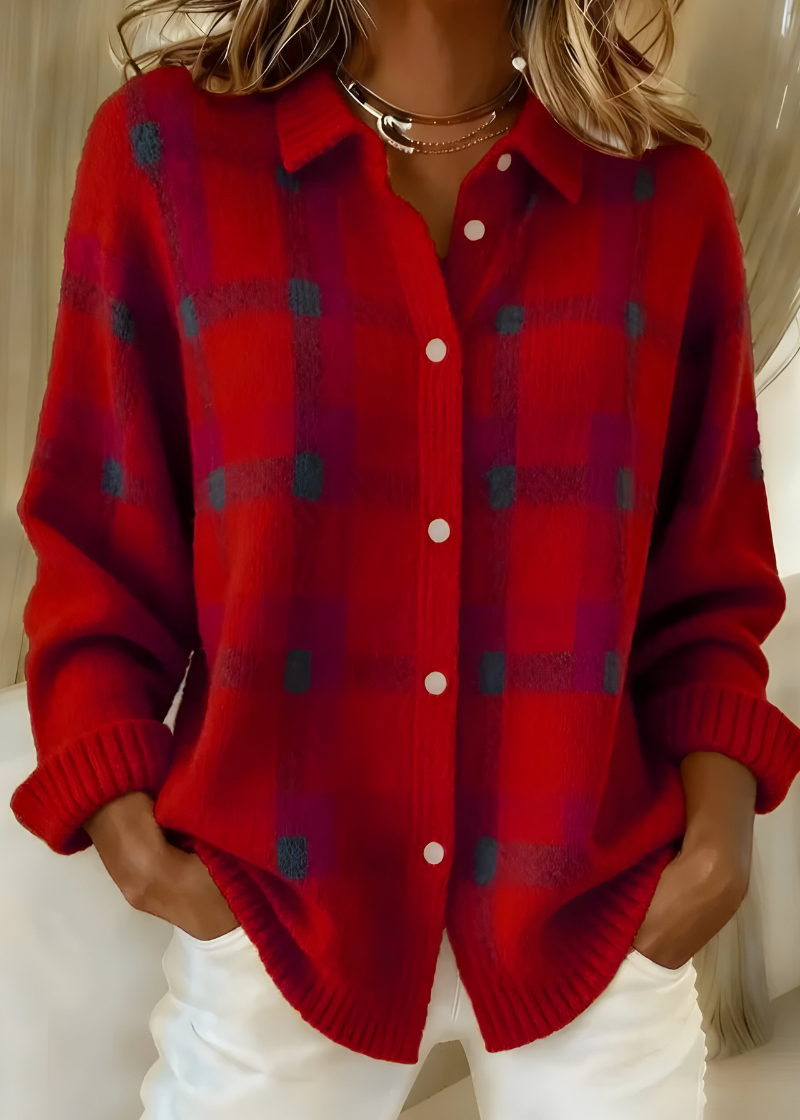 Violeta – Suéter de cuadros