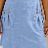 Cristina – Vestido de algodón con cremallera