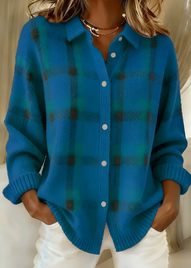 Violeta – Suéter de cuadros