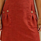 Cristina – Vestido de algodón con cremallera