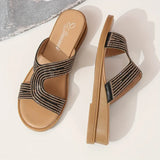 Fiaomei | Sandali ortopedici eleganti con cristalli a forma di farfalla