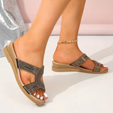 Fiaomei | Sandali ortopedici eleganti con cristalli a forma di farfalla