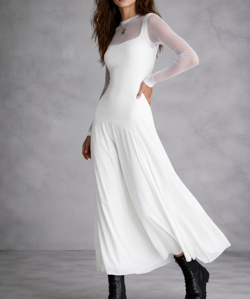 Leonor | Vestido largo de corte elegante