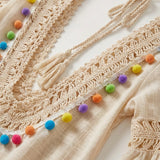 Alma – Vestido boho ibicenco con encaje y volantes