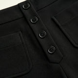 Carmina – Pantalón de tiro alto elástico