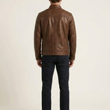 Renzo – Chaqueta efecto cuero vintage
