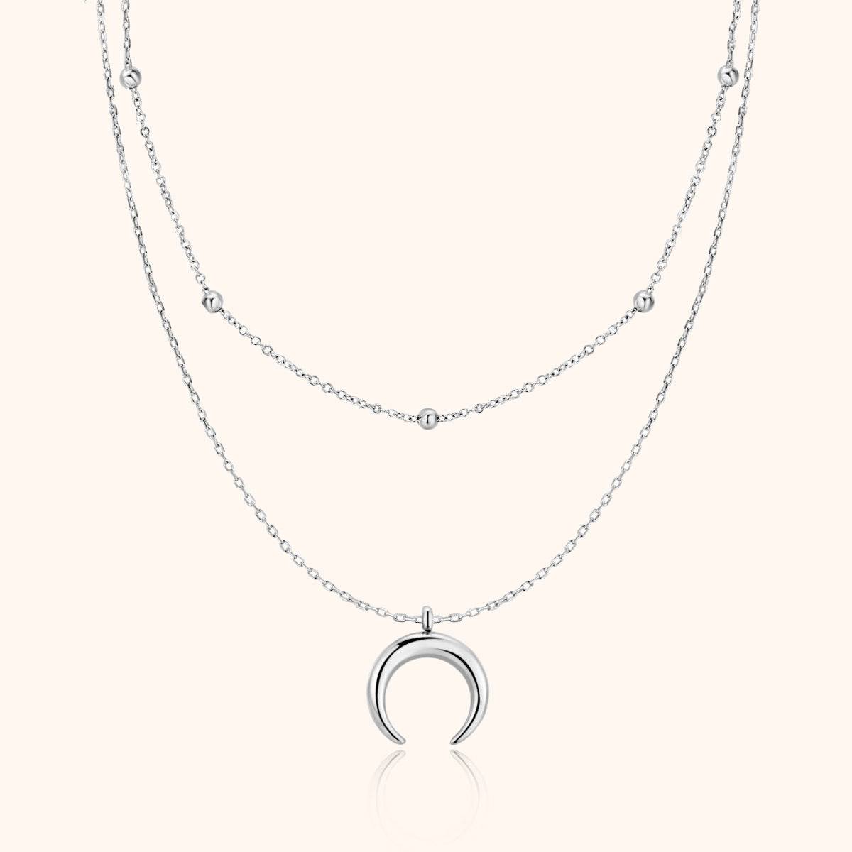 Luna – Collar doble con luna