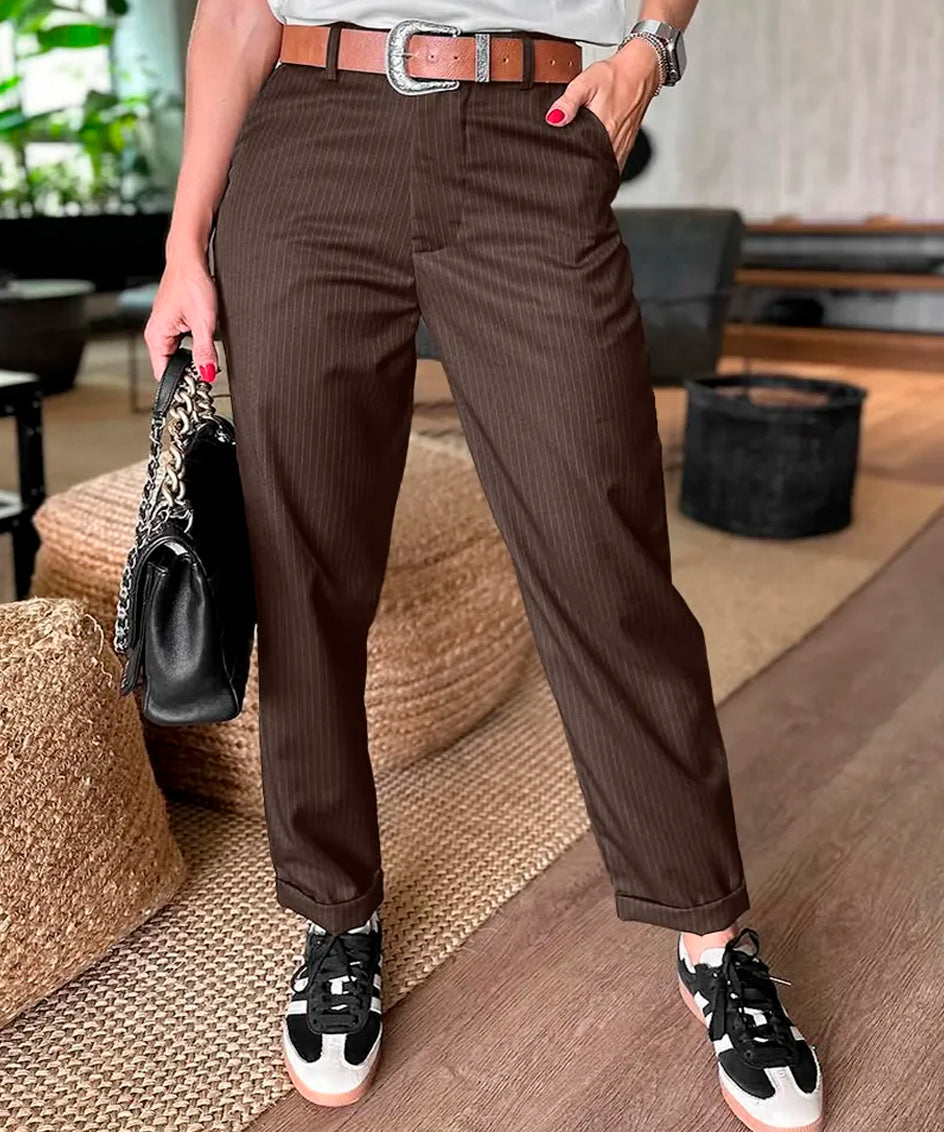 Silvana - Pantalones de sastre a rayas