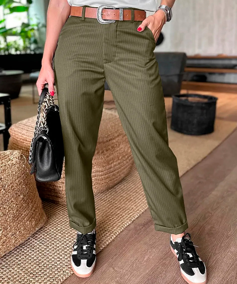 Silvana - Pantalones de sastre a rayas