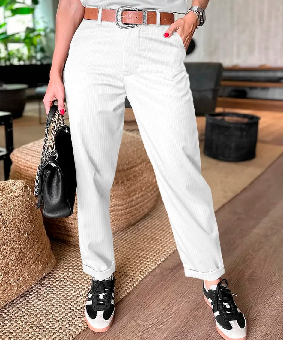 Silvana - Pantalones de sastre a rayas