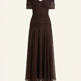 Casilda – Vestido largo con escote en V