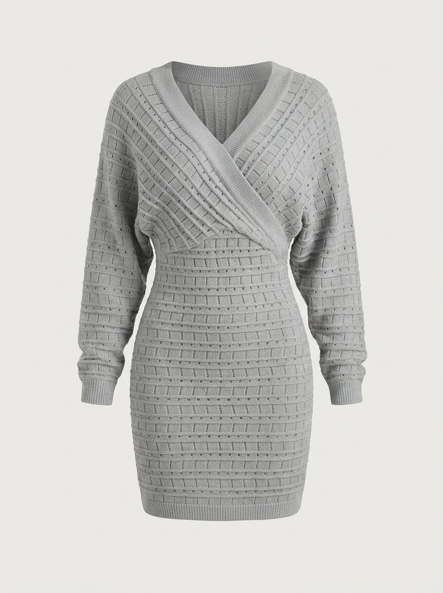 Mariana – Vestido corto de manga larga