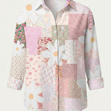 Oihane – Blusa floral patchwork