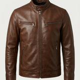 Renzo – Chaqueta efecto cuero vintage