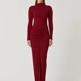 Regina - Vestido Largo Elegante con Fruncido