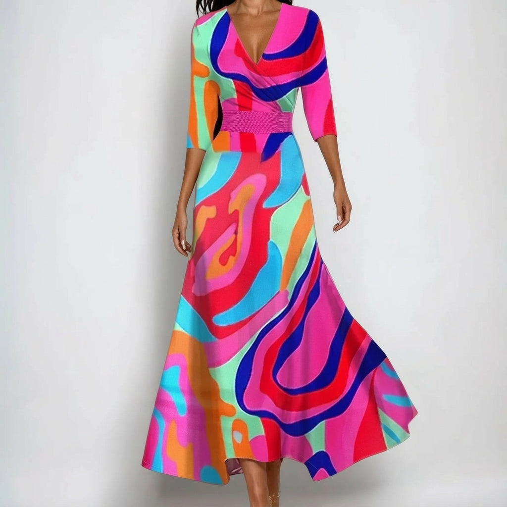 Ariadna – Vestido largo floral