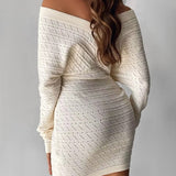 Betania - Vestido Corto de Mangas Largas