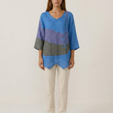Savia – Blusa fluida multicolor
