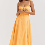 Zenia - Vestido Midi Ligero y Fluido