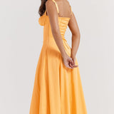 Zenia - Vestido Midi Ligero y Fluido