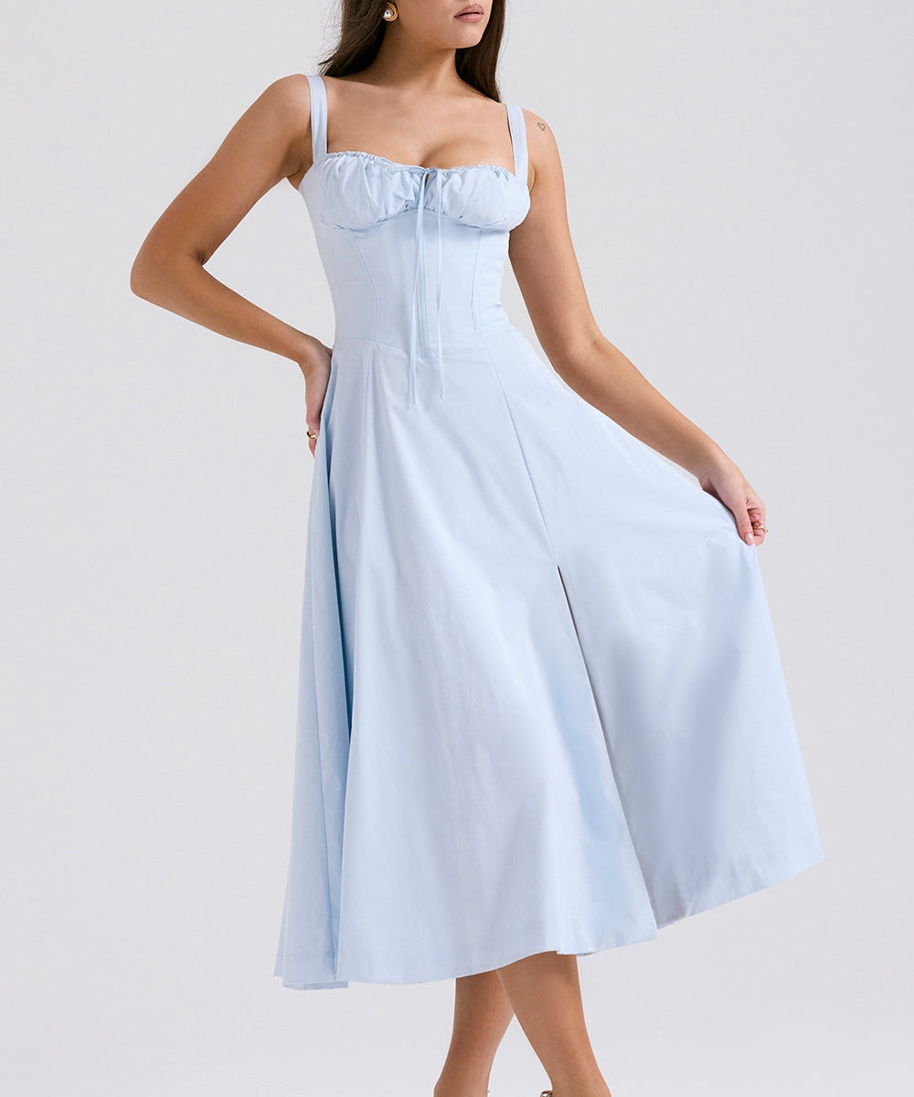 Zenia - Vestido Midi Ligero y Fluido