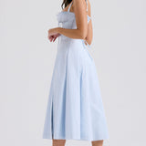 Zenia - Vestido Midi Ligero y Fluido