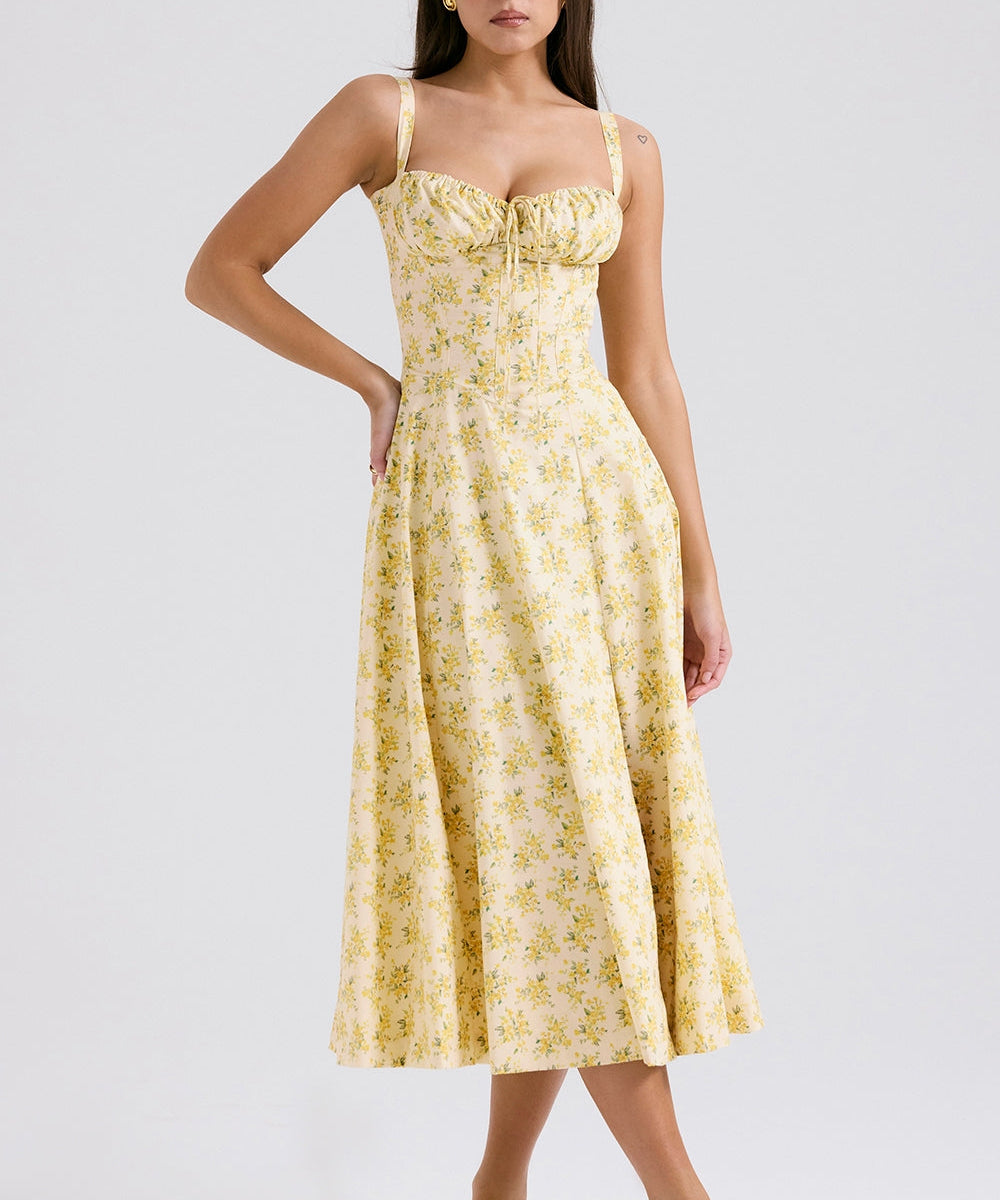 Zenia - Vestido Midi Ligero y Fluido