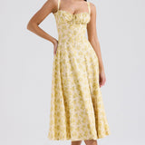 Zenia - Vestido Midi Ligero y Fluido