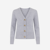 Adele™ – Weiche Strickjacke mit Herzknöpfen