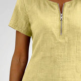 Cristina – Vestido de algodón con cremallera