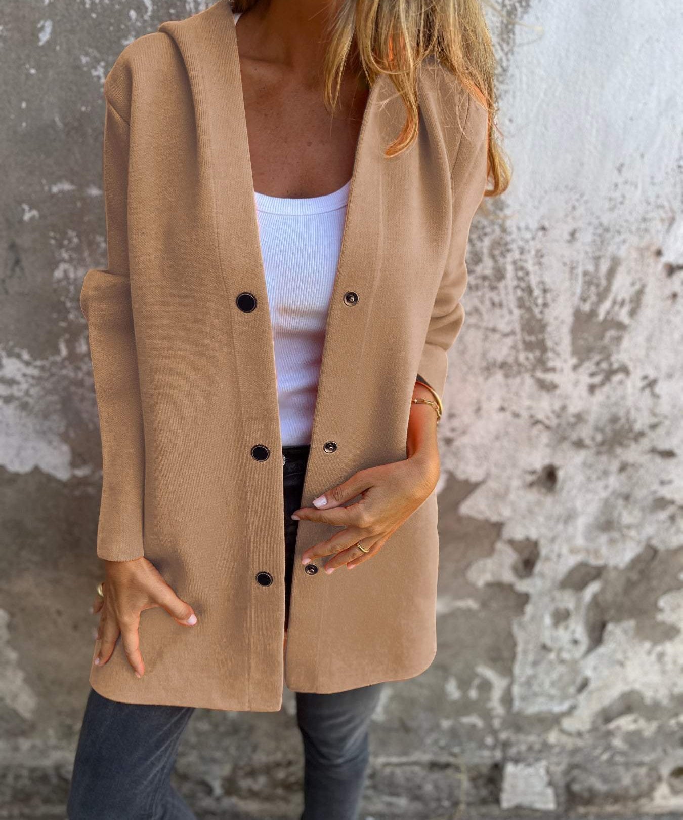 Carmen - Abrigo Casual con Capucha