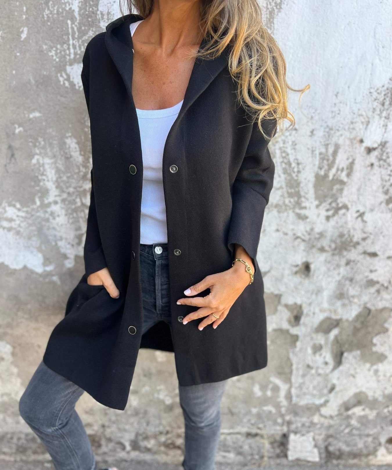 Carmen - Abrigo Casual con Capucha