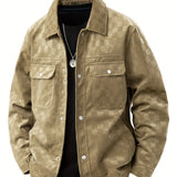 Marvin | Chaqueta Suede con Estampado de Cuadros