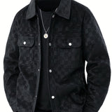 Marvin | Chaqueta Suede con Estampado de Cuadros