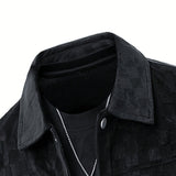 Marvin | Chaqueta Suede con Estampado de Cuadros