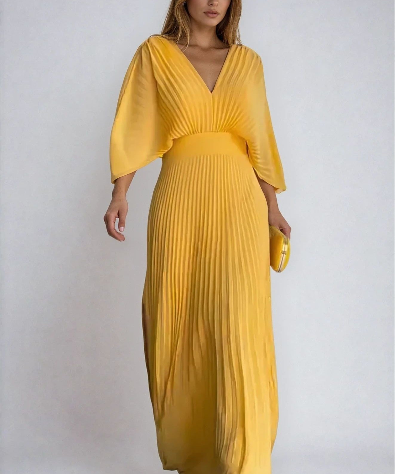 Olga - Vestido Clásico Plisado