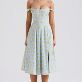 Zenia - Vestido Midi Ligero y Fluido