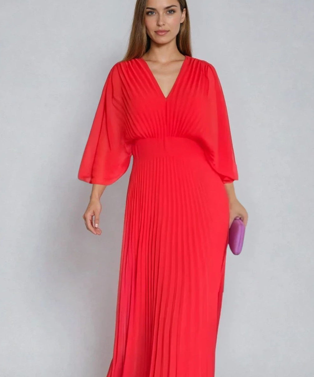 Olga - Vestido Clásico Plisado