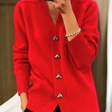 Adele | Cardigan elegante con botones en forma de corazón