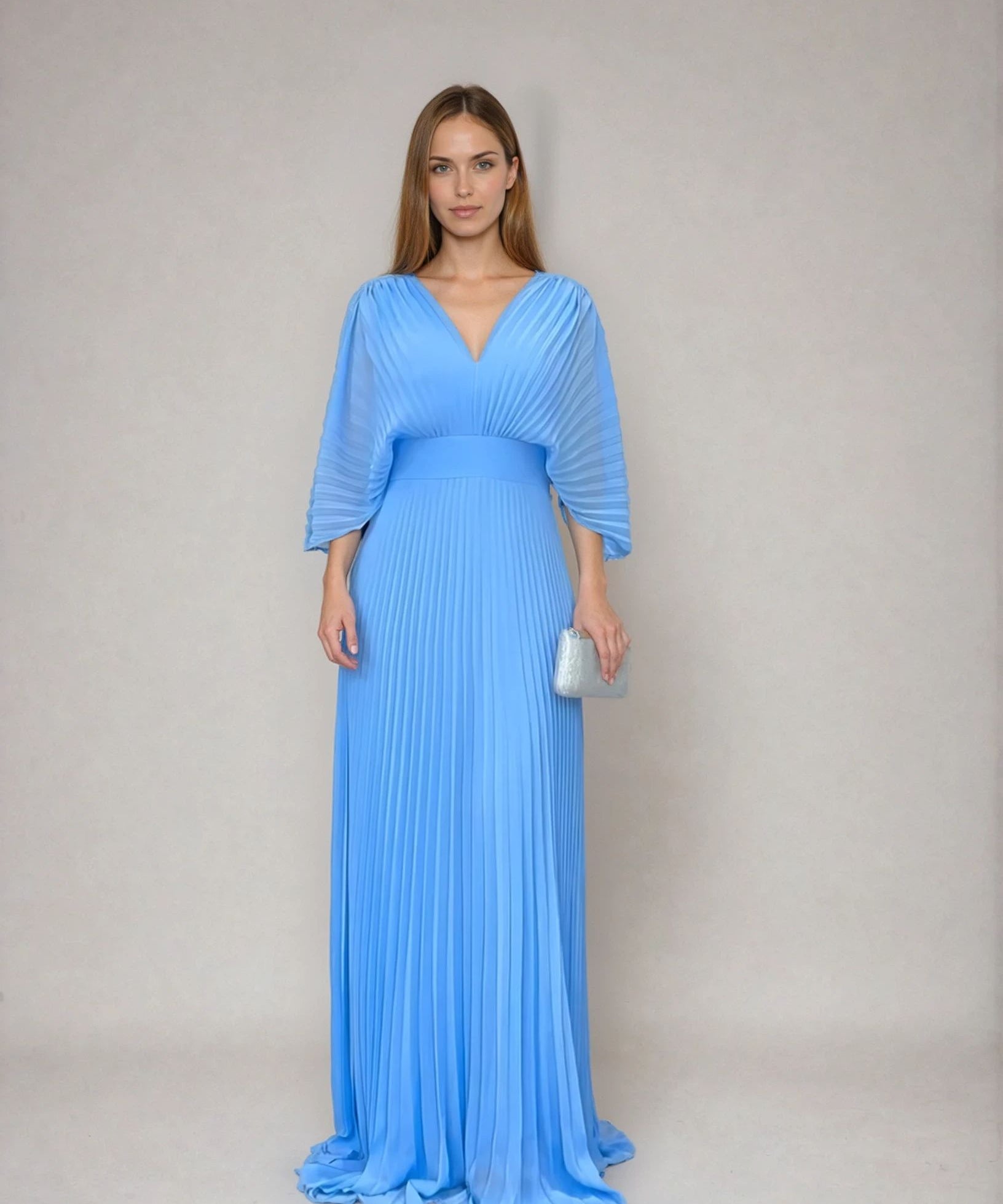 Olga - Vestido Clásico Plisado