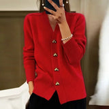 Elodie - CÁRDIGAN ELEGANTE CON BOTONES DE CORAZÓN